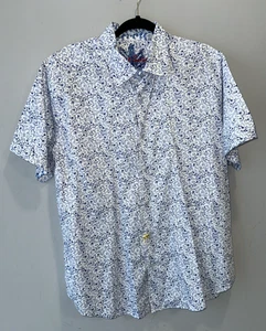 ROBERT GRAHAM MEHRFARBIGER DRUCK KNOPFLEISTE FREIZEIT KURZARM SHIRT Gr. XL - Bild 1 von 6