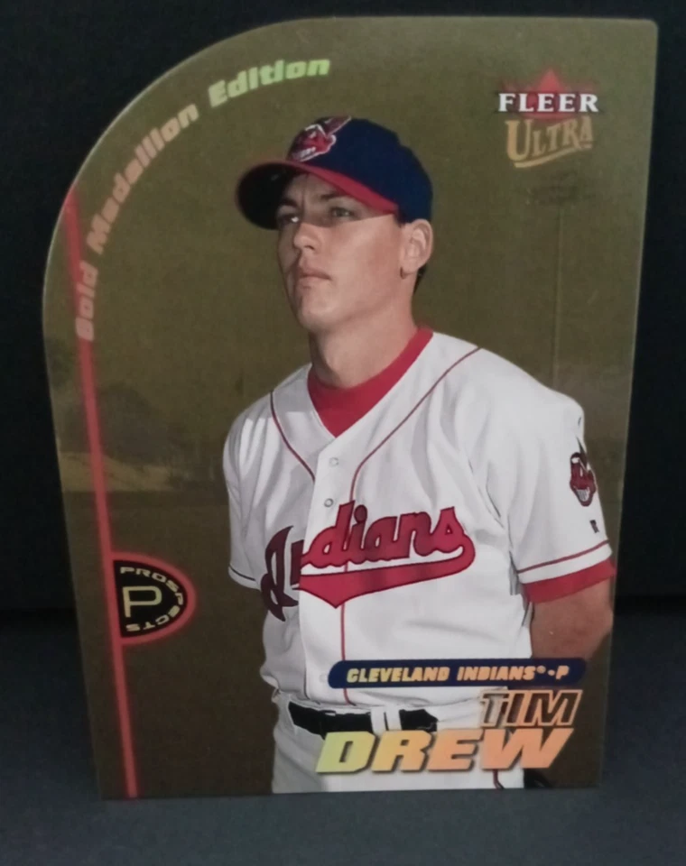 2001 Fleer Gold Medallion Die Cut Tim Drew #252G Indians $3.99 BIN! - Image 1 of 2