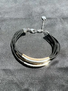 Beautiful Swarovski Adjustable Women’s Bracelet Silver Gold Rose Gold No Box - Picture 1 of 6