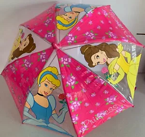 ~ Disney Princess - GENUINE LICENSED GIRLS CHILD KIDS RAIN UMBRELLA SUN SHADE - Picture 1 of 2