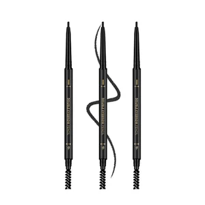 3Pcs Black Eyebrow Pencil, Premium Eye Brow Pencil with Spoolie Brush, Longweari - Picture 1 of 8