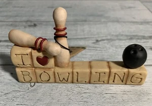 Figura deportiva Blossom Bucket resina me encanta bolos nueva con etiqueta - Imagen 1 de 8