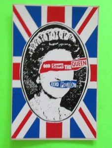 VINTAGE 1980'S / UNUSED SEX PISTOLS GOD SAVE THE QUEEN STICKER RARE PUNK UK - Picture 1 of 2