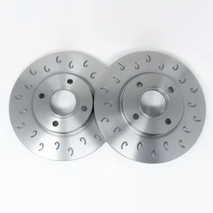 Dischi freno anteriori MTEC C-Hook neri 308 mm per Vauxhall Opel Corsa D & E VXR OPC - Foto 1 di 3