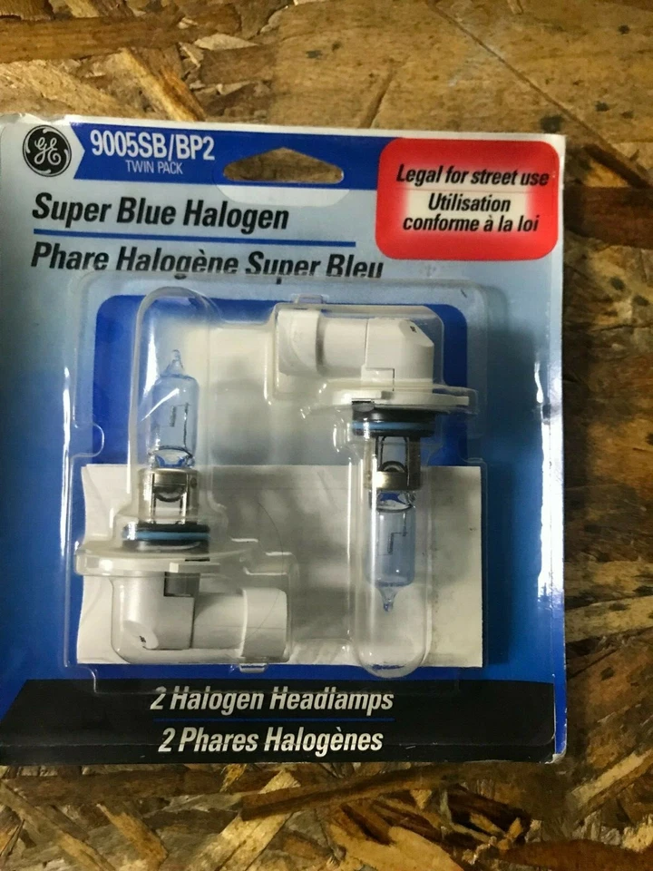 PACK DE 2 BOMBILLAS GE NUEVAS Super Blue Faros Lámparas 9005 9005SB NEGRO 9005SB/BP2 Foto 1 de 3