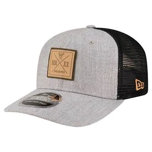 Men's New Era Heather Gray Inter Miami CF 9SEVENTY Stretch-Snap Adjustable Hat - Picture 1 of 5