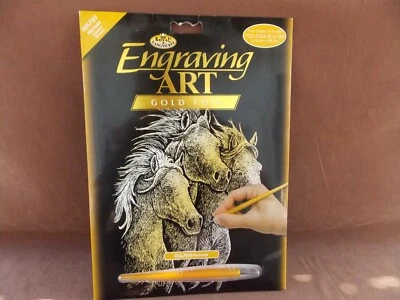 Royal Langnickel Horses Gold Foil Engraving Art Kit GOLF20 NIP - image 1 of 2