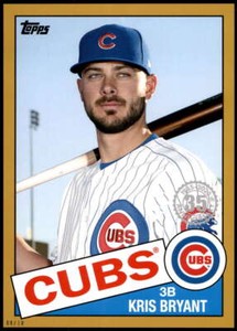 Kris Bryant 2020 Topps 1985 35th Anniversary 5x7 Gold #85-25 8/10 Cubs
