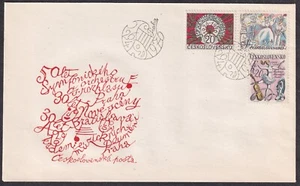 CZECHOSLOVAKIA 1976 SC#2063/67 FDC, Culture - anniversaries. - Bild 1 von 3