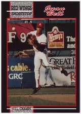 1990 Rochester Red Wings IL Champs Juan Bell #9 Team Issue Minor League