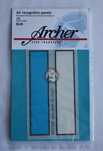 Archer 1/35 Pannelli di Riconoscimento Aria Allied (Blu Fluorescente) AR35169BL - Foto 1 di 1