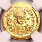 Anastasius I Gold Av Solidus Coin Byzantine Empire 491-518 Ad Certified Ngc Ms