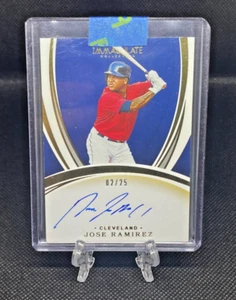 Jose Ramirez 2020 Panini Immaculate Collection Signatures Auto /25 IS-JR Indians - Bild 1 von 2