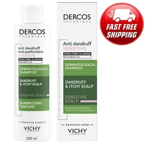 Vichy Dercos Anti-Dandruff Sensitive Scalp Shampoo 200ml 6.8 fl oz - Picture 1 of 2