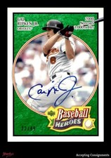 2005 Upper Deck Baseball Heroes Signature Emerald #14 Cal Ripken Jr AUTO 22/99