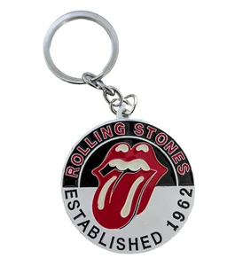 Rolling Stones Key Chain, Rock Red Lip Keychain, Vintage Rolling Stones Keychain - Picture 1 of 2