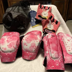 Simply Kids Pink Knee, Elbows, Gloves, & Bag Protective Gear. Brand New With Tag - Picture 1 of 23