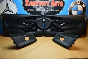 2017 W205 MERCEDES C63 S AMG COUPE DOOR PANEL SET PANELS BLACK FRONT REAR - Picture 1 of 11