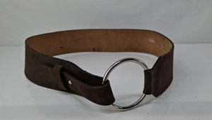 Hobbs Belt Lined Brown Leather Size 30 2" Width Ladies Accessory With Loop S4683 - Picture 1 of 7
