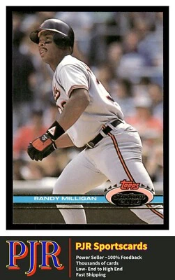 1991 Stadium Club #80a Randy Milligan Baltimore Orioles Extra 35% Off 4+ - Image 1 of 2