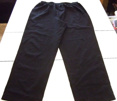 Женские черные прямые штанины эластичный пояс платье брюки от NIKKI - размер 1 X - Изображение 1 из 4