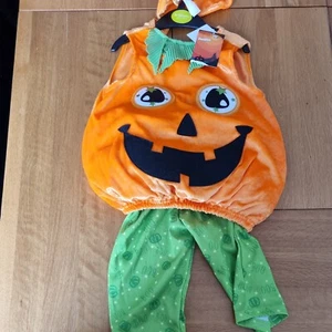 Brand New Babies 3 piece Halloween Pumpkin Outfit Age 9-12 mths - Picture 1 of 4