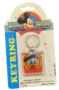 Vintage Disney's Mickey & Friends Donald Duck Schlüsselanhänger Schlüsselring - Bild 1 von 3