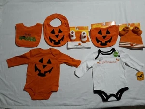 KIND NEU MIT ETIKETT HALLOWEEN SETS GRÖSSE 0-3 MONATE - Bild 1 von 5