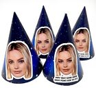 Personalised Party Hats With Face Photo &amp; Text of your choice - Stars
