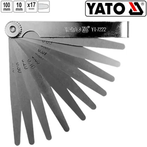 YATO Fühlerlehren Abstandslehre Fühllehre Ventillehre Blattlehre 0,02-1,00mm - Bild 1 von 1