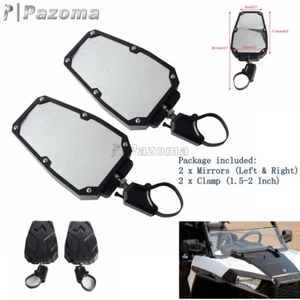 Rear View Side Mirrors 1.5"-2" Roll Bar Kit Fits Polaris Ranger General 1000 - Picture 1 of 8