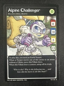 Neopets Alpine Challenger 63/150 Hannah e le grotte di ghiaccio cattivo raro - Foto 1 di 2