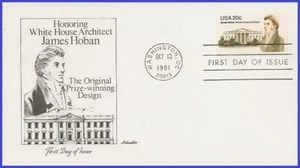 USA4 #1936 U/A ARTMASTER FDC James Hoban - Picture 1 of 1