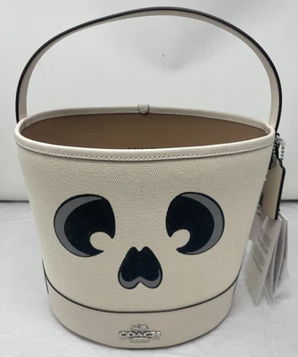 Nuevo Bolso de Mano Coach Ghost Truco o Trato Cubo Halloween Bolso Cubo Foto 1 de 4