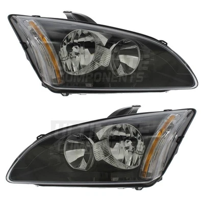 Faros negros para conductor y pasajero Ford Focus MK2 berlina 2004-2008 Foto 1 de 4