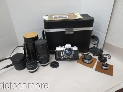 CÁMARA MINOLTA SRT101 DE COLECCIÓN 1:2,8 f= 35 mm LENTE Y AGRUPACIÓN DE LENTES SURTIDOS Foto 1 de 4