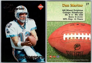 1998 Collector's Edge DAN MARINO Successors #17 Miami Dolphins - Picture 1 of 1