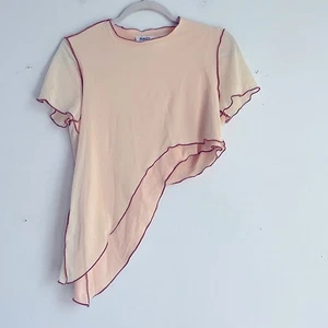 Princesa Polly In The Flow Malla Lechuga Dobladillo Asimétrico Manga Corta Top Talla 4 - Imagen 1 de 6