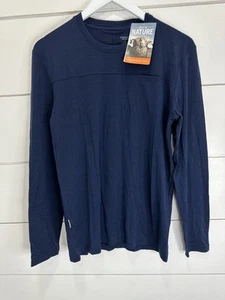 Icebreaker Shirt Herren Small Merinowolle Quattro LS Crewe Admiral Langarm - Bild 1 von 7