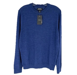 Suéter de Lana Merino Nordstrom Para Hombres 3XL Crew Azul Marino Blazer Clásico NUEVO PRECIO DE VENTA SUGERIDO POR EL FABRICANTE: $90 - Imagen 1 de 7
