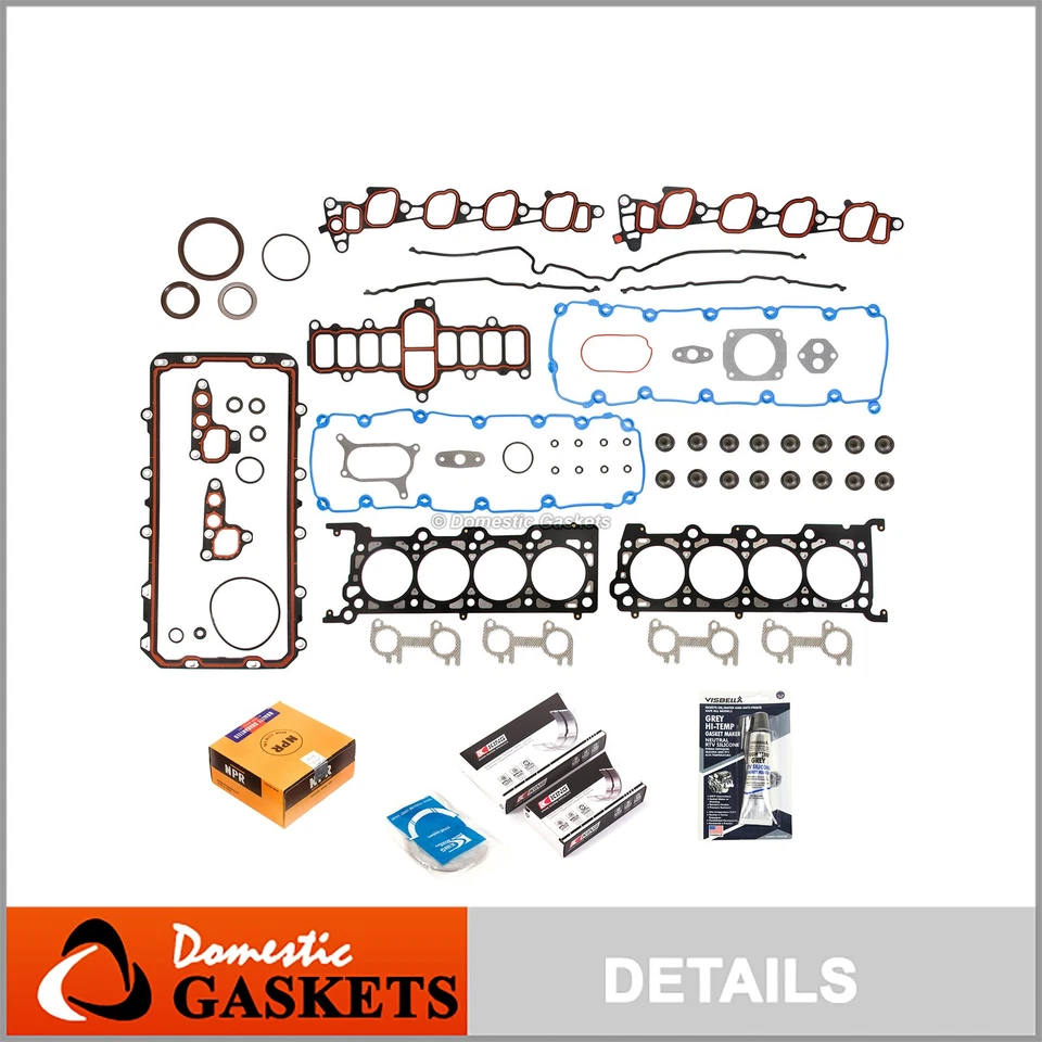 Kit de reanillo de motor apto para 00-04 Ford E150 E250 F150 Excursion 5.4 SOHC Foto 1 de 4