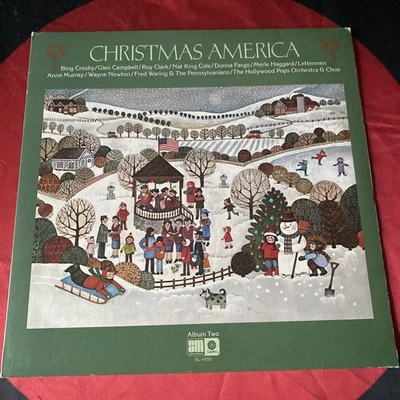 🎅🏼 Christmas America {Nat King Cole Bing Crosby} (1974, Vinyl LP) *$12.25* - Image 1 of 4