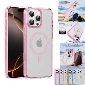 For iPhone 16 Pro Max 16 Pro 16 Plus Magsafe Case Magnetic Slim Clear Cover Skin - Picture 1 of 18