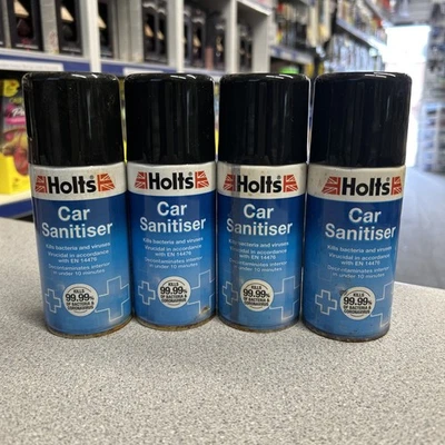 4x Holts Car Interior Air Con Sanitiser - Kills Bacteria - Slighty Rusty Cans - Image 1 of 4
