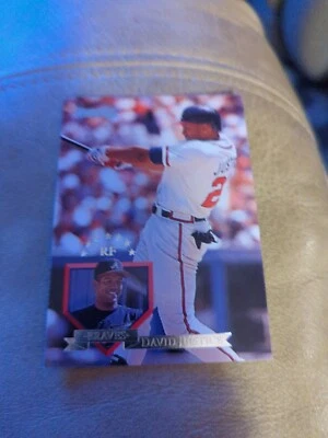1995 Donruss Atlanta Braves Baseball Card #1 David Justice - Image 1 of 2