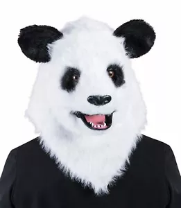Deluxe Plush Overhead Panda Costume Mask - Picture 1 of 1