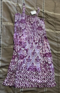 The Children's Place Girls Size 10/12 Purple Dress Short Summer Spring Pretty - Picture 1 of 3