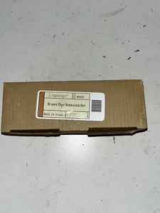 Longaberger Streuer Sunny Day Stripe Set 2 Butternut Blue Sage Neu im Karton - Bild 1 von 6