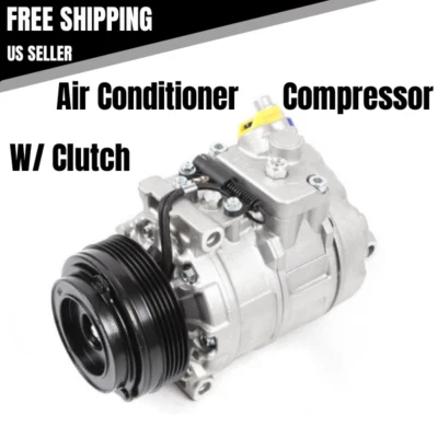  A/C Compressor W/ Clutch For 2004-2011 BMW X3 2.5L 3.0L 2001-2006 BMW M3 3.2L - Image 1 of 4