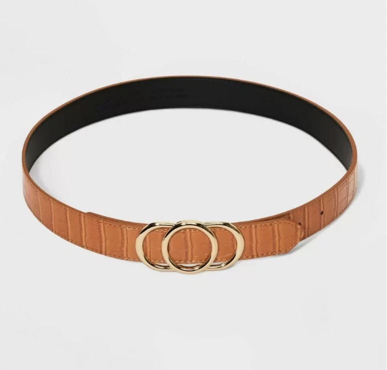 Cinturón Triple Placa Mujer - Un Nuevo Día Coñac L Foto 1 de 1